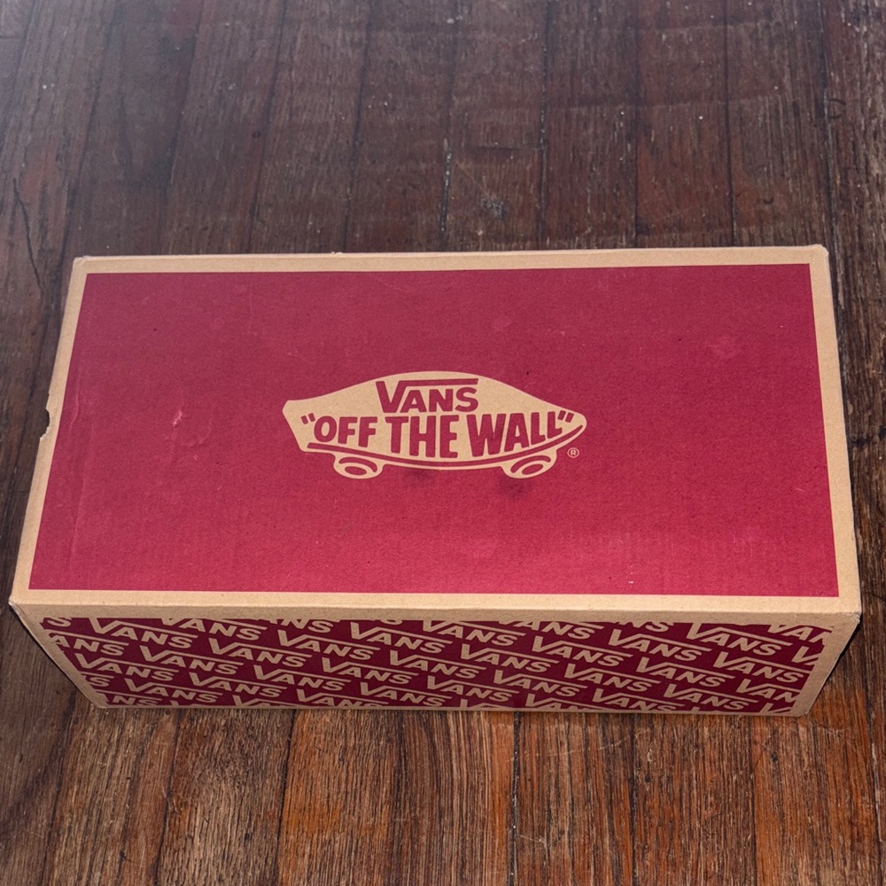 Vans Burgundy Shoe Box with Logo